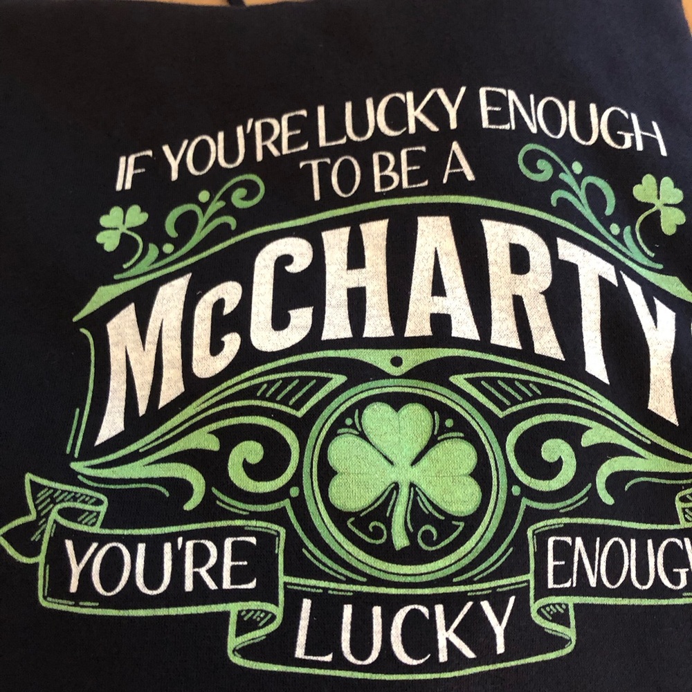McCharty Lucky Shamrock Graphic  - Black & Green